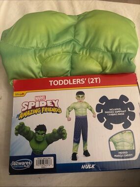 Marvel spider amazing friends hulk costume. Dark purple /Black Blurred Fabric